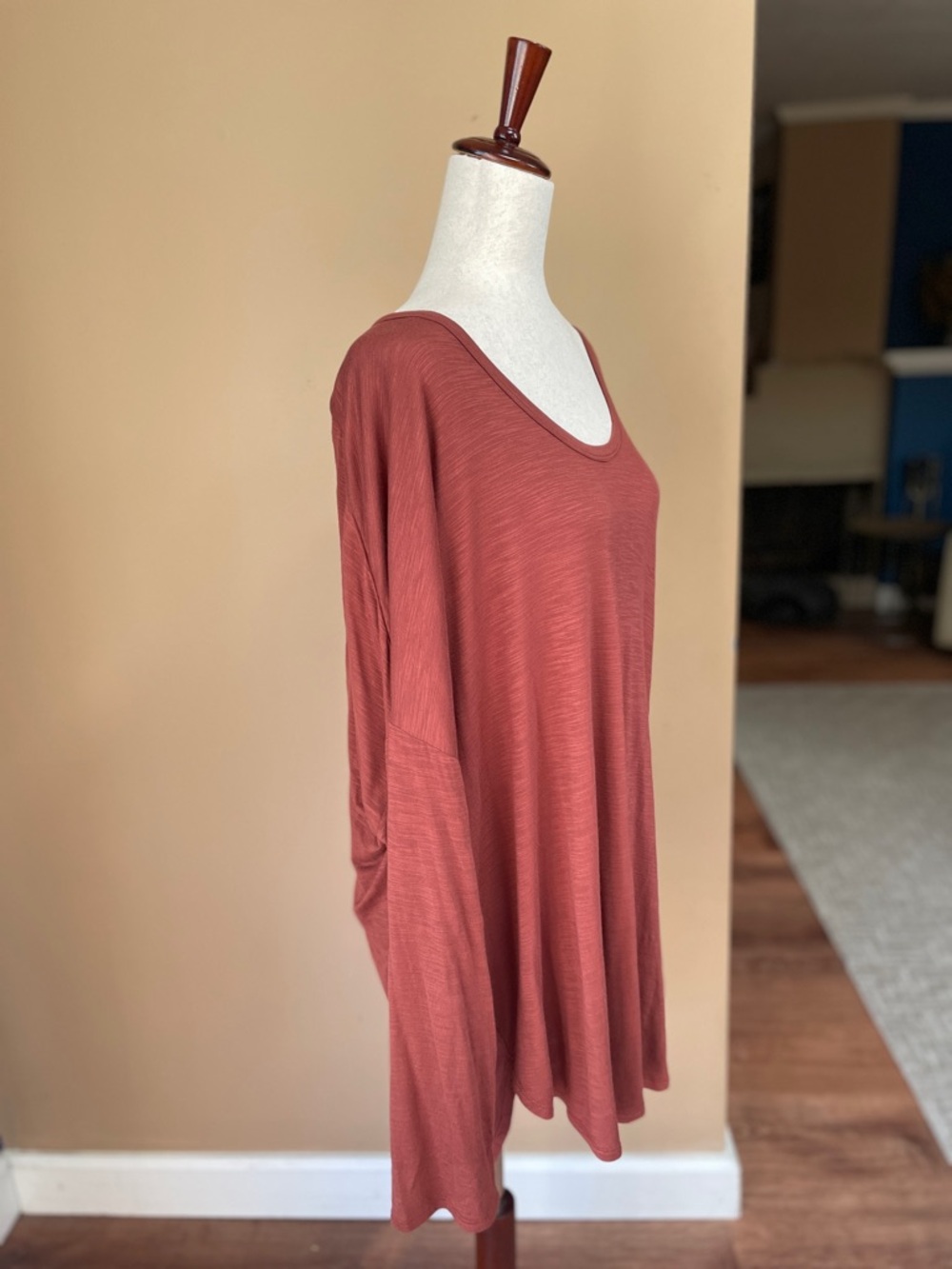 Old Navy Womens Luxe Scoop Neck Tunic Top 2XL XXL Long Sleeves Stretchy Soft - Picture 2 of 6